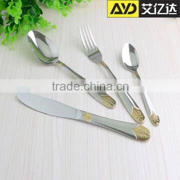 Jieyang Aiyida wholesale tableware gold cutlery set wooden box