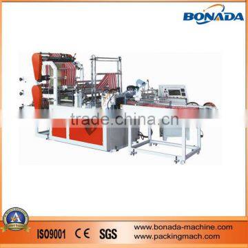 SHXJ-B600/700/800/900 high speed double lines double lines plastic flat bag/T-shirt bag making machine