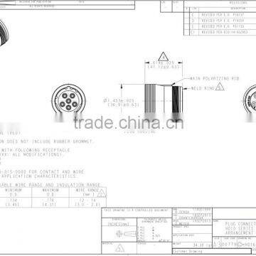 6 Pin CAN Bus Diagnostic Truck Electrical Connector HD16-6-12S photo-4