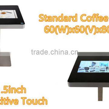 Waterproof Capacitive Multi Touch Screen Coffee Table with WIFI/LAN/PC