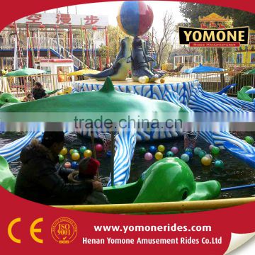 Leisure destination outdoor water park amusement rides swing dolphin for sale