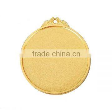 Custom cheap zinc alloy blank empty Gold or silver color medal