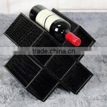 Customized,leather,PU Leather Material Wine Rack photo-2