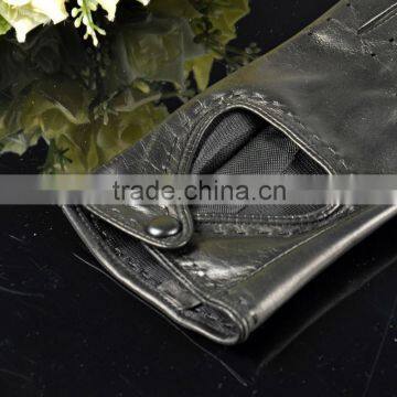 Breathable Summer Short Ladies Sheepskin Leather Driver Glove photo-5