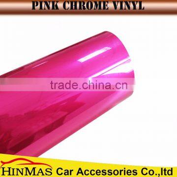 1.52*20m air free bubbles rose color foil vinyl sticker