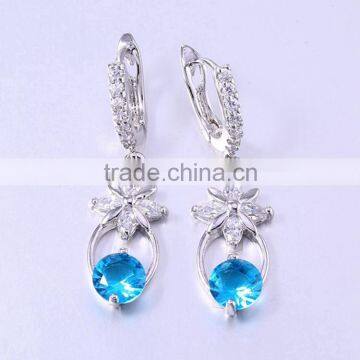 New brand hanging diamond earrings diamond stud earring party wear factory wholsale