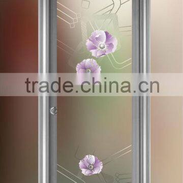 3-19mm Decorative Glass Aluminium Window