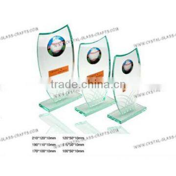 High Quality Jade Glass Trophy For Business Gifts As Glass Trophy Award