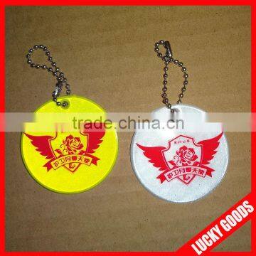 PVC reflective custom made keychains for promotion