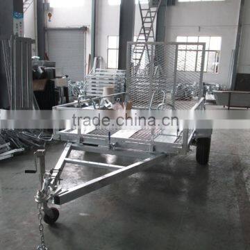 Hot Sale Dip Galvanized ATV Trailer with Motorcycle Rails