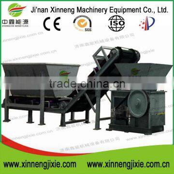 CE approved corn husk straw wood crusher machine with briquetting press