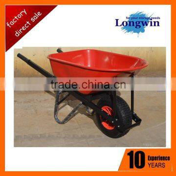 Heavy duty load construction wheelbarrow