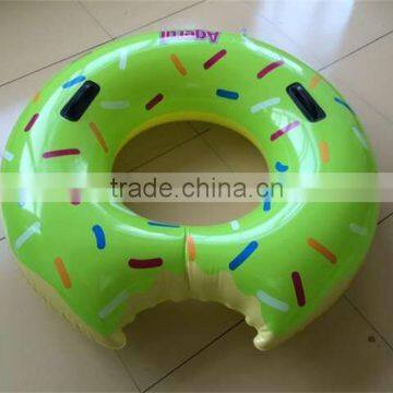 Hot sales swimming rings PVC inflatable donut swimming rings