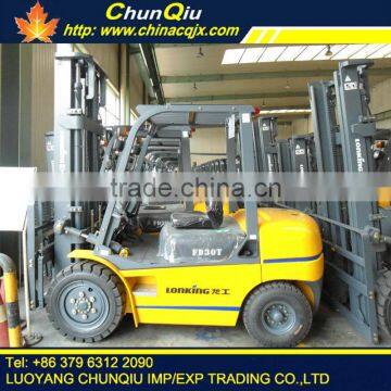 China lonking diesel engine forklift truck FD30T with CE certificate