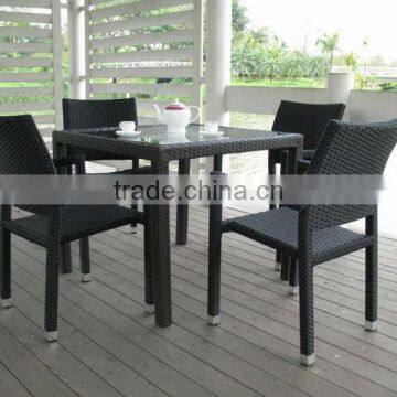 Outdoor rattan furniture dining set