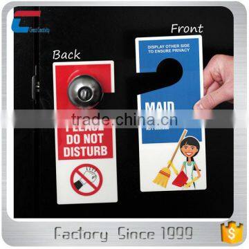 Low Price Custom Logo Plastic PVC Hotel Hanger