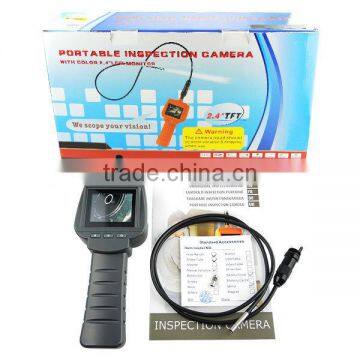 5.5mm Camera Industrial 2.4" HD Endoscope Snake Scope Waterproof 1M Cable Inspection Borescope 4 LED Engine Pipe Cam Tool photo-2