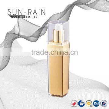 Wholesale high quality square cosmetic acrylic skin care decorative lotion bottles