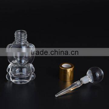 Honey Deisng Mini Bear Shaped 8ml Empty Clear Glass Perfume Bottles With Glass Stick for Gifts photo-4
