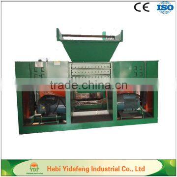 Double shaft wood pellet shredder