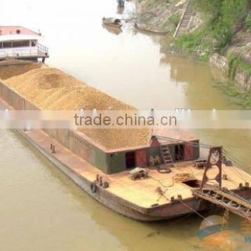 small type sand transportation barge