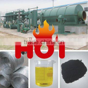 2012 Doing New 5/6/8/10T scrap waste tyres and plastic pyrolysis oil plant