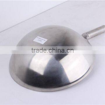 SGS Certificate Best 16 Inch Round Mini Stainless Steel Wok photo-4