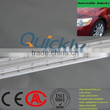 quartz halogen infrared heating lamp with white reflector for paint drying