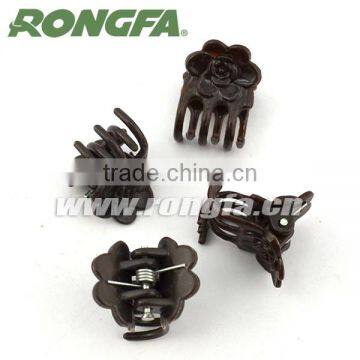 Plastic Mini Sunflower Brown Orchid Clip photo-2