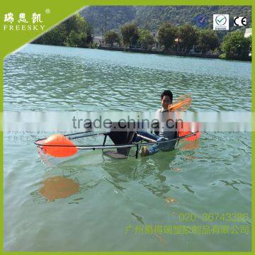 wholesale cheap price 100% transparent canoe / fishing transparent kayak