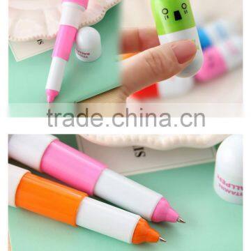 Promotional Creative Plastic Ballpoint Pen With Pill Shaped Top ,Capsule Ballpoint Pen,Vitamin Ball Pen photo-4