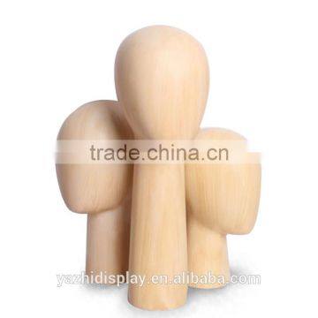 hot sale wooden lifelike mannequin head for hat display