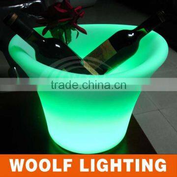 Indoor and Outdoor IP65 Waterproof Level Color Changing Plastic Led Flower Pots Light up Pots Lighting Pot photo-6