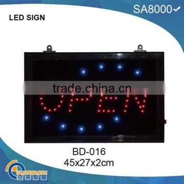 customizable outdoor led open sign BD-016