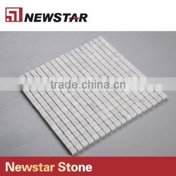 Newstar White Marble Honed Bathroom Backsplash Shower Walls Tile Mosaic photo-5