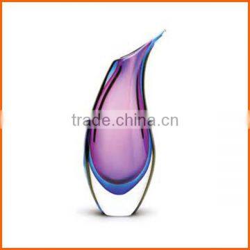 High quality glass vase with handle factory peice