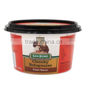 425g Food Grade Material PP Peanut Sauce Container, Disposable Plastic Sauce Cup With Lid photo-2