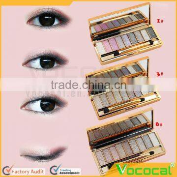 9 Colors Diamond Bright Colorful Eye Shadow Eyeshadow Super Flash Glitter Makeup Cosmetic Palette Case photo-2