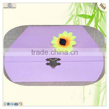 Small Colorful Round Corner Wooden Jewellery Packaging Box photo-2