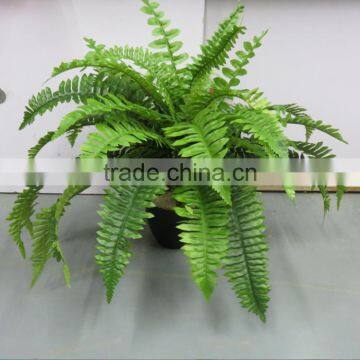 Fire protective artificial fern for indoor jungle theme decoration