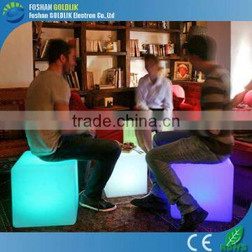 40cm RGB Color Change Night Club, Party LED Cube, Waterproof LED Cube Chair Lighting GKC-040RT