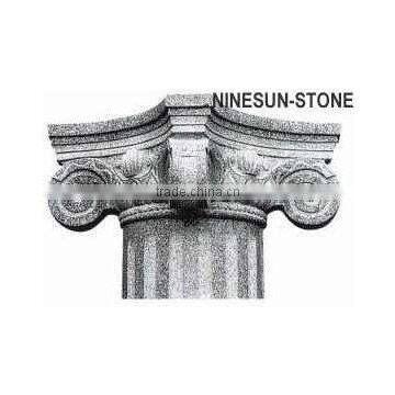 Carved stone column capital