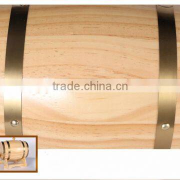 Pine Oak Wood Mini Wine Whiskey Barrel photo-4