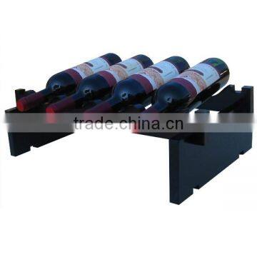 Wholesale price black red colorful wooden wine rack for sale