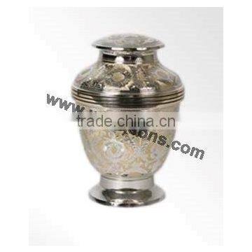 Measuring Urn | Stylish Brass Metal Urns | Funeral Urns | Funeral Urn Flower Arrangements photo-3