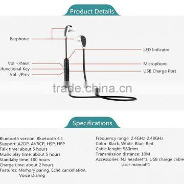 Amazon Top Seller Sports Stereo Wireless Headset Bluetooth photo-4