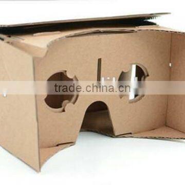 Factory Wholesale 3D VR Box Google Custom Cardboard Glasses 2.0 for Mobile Phone photo-2