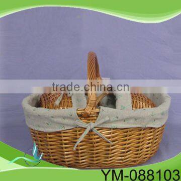 2 Person Picnic Basket,Willow Baskets With Handles