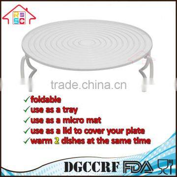 NBRSC Kitchen Plastic Multi Function Microwave Tray Food Dish Plate Stand Rack Wholesale photo-2