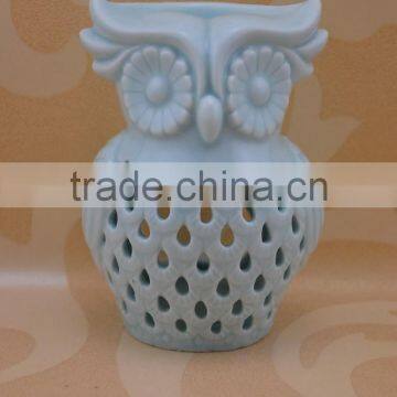 Wholesale Ceramic Owl Tealight Candle Oil Burner photo-2